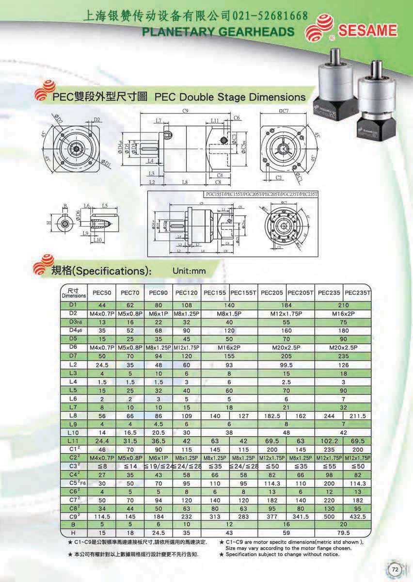 sesame motor PEC